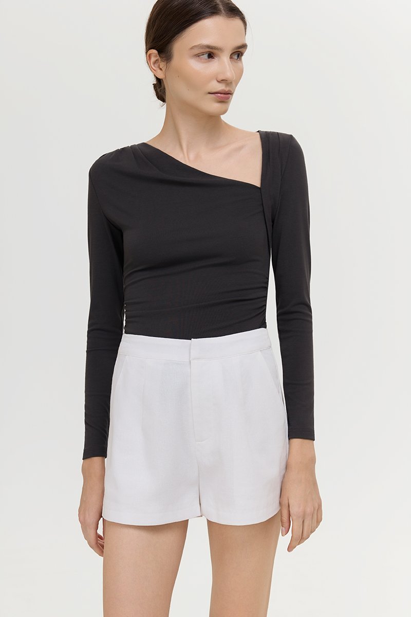KIANNA TAILORED LINEN SHORTS