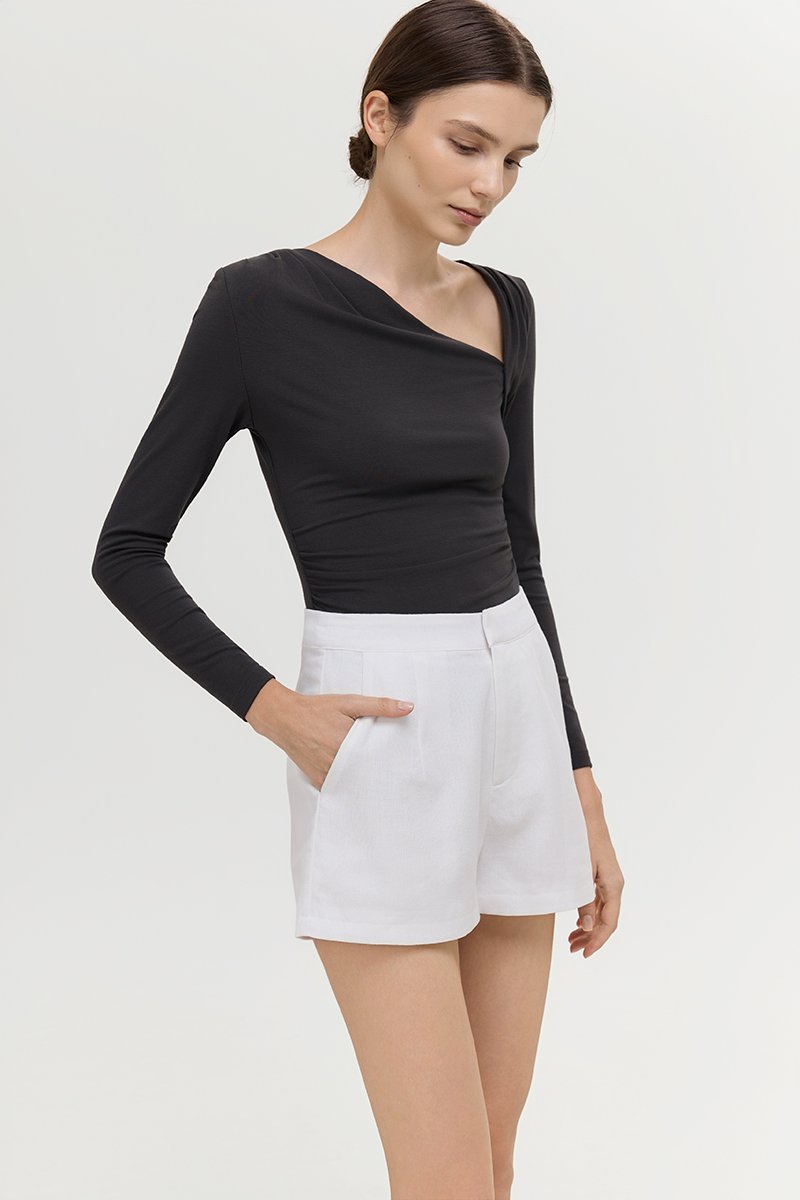 KIANNA TAILORED LINEN SHORTS