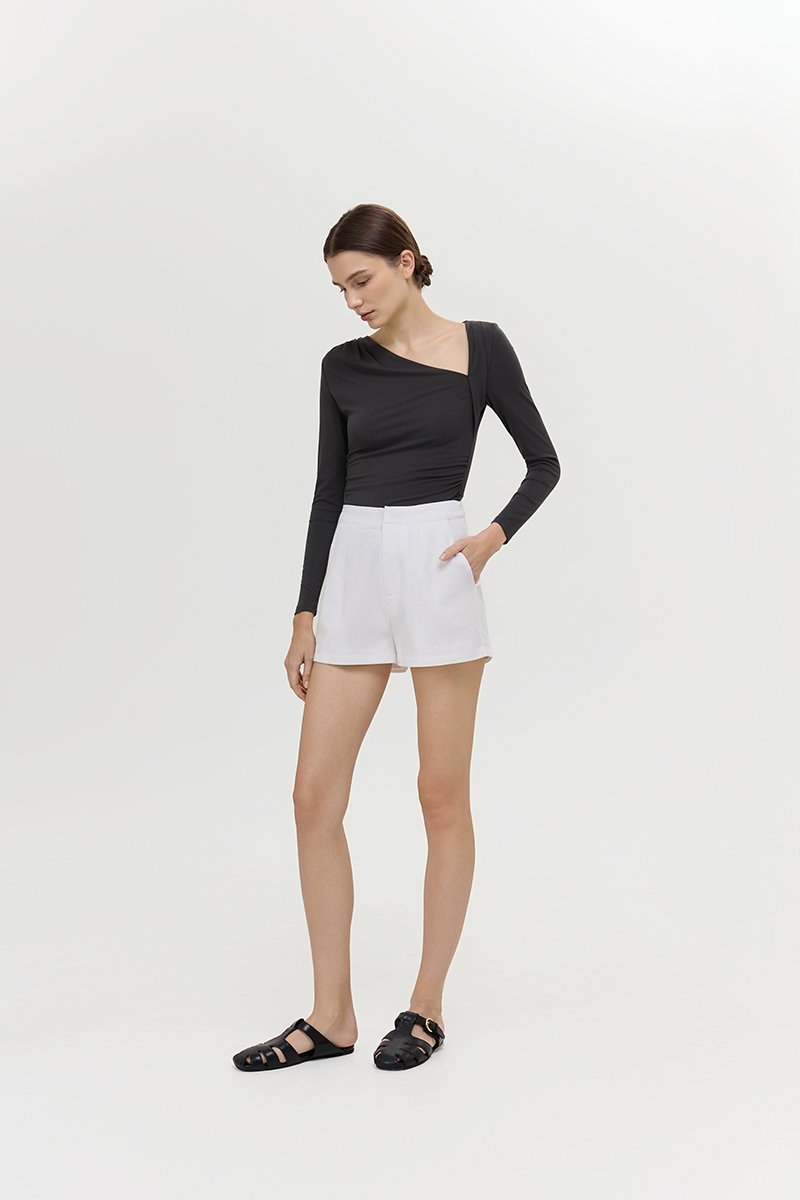 KIANNA TAILORED LINEN SHORTS