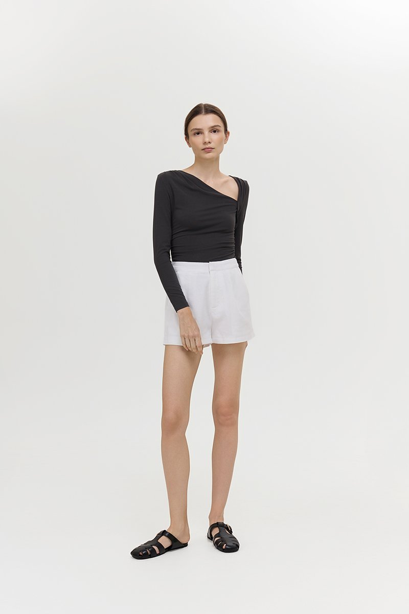 KIANNA TAILORED LINEN SHORTS