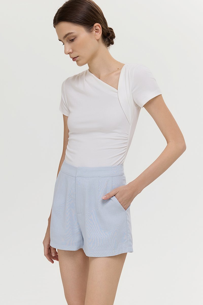 KIANNA TAILORED LINEN SHORTS