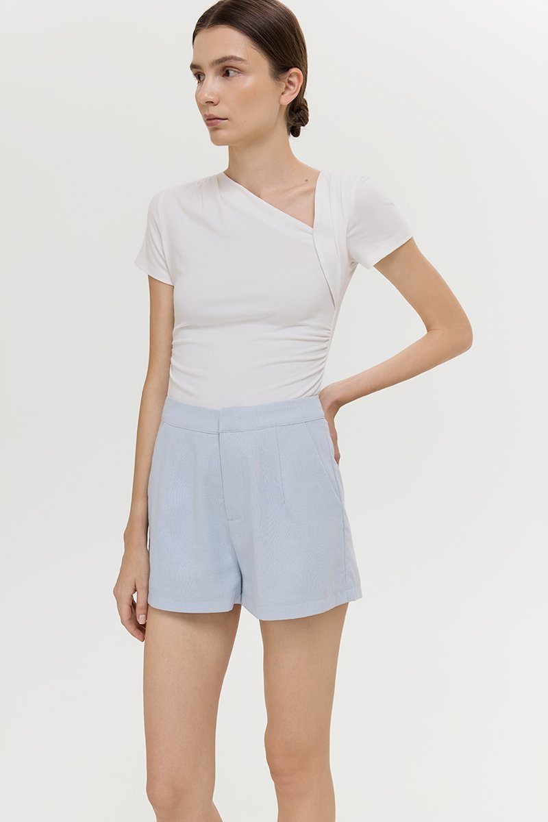 KIANNA TAILORED LINEN SHORTS