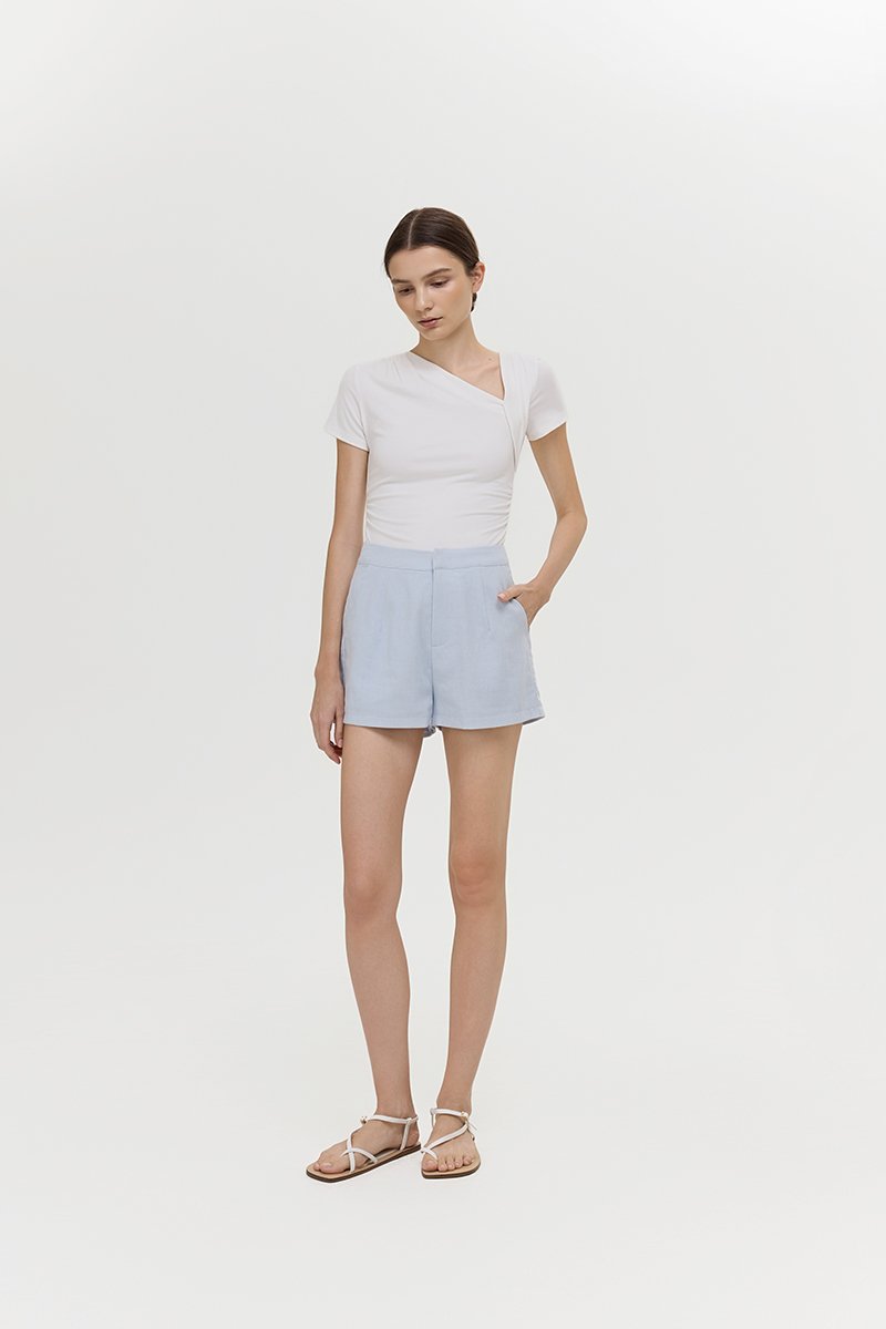KIANNA TAILORED LINEN SHORTS