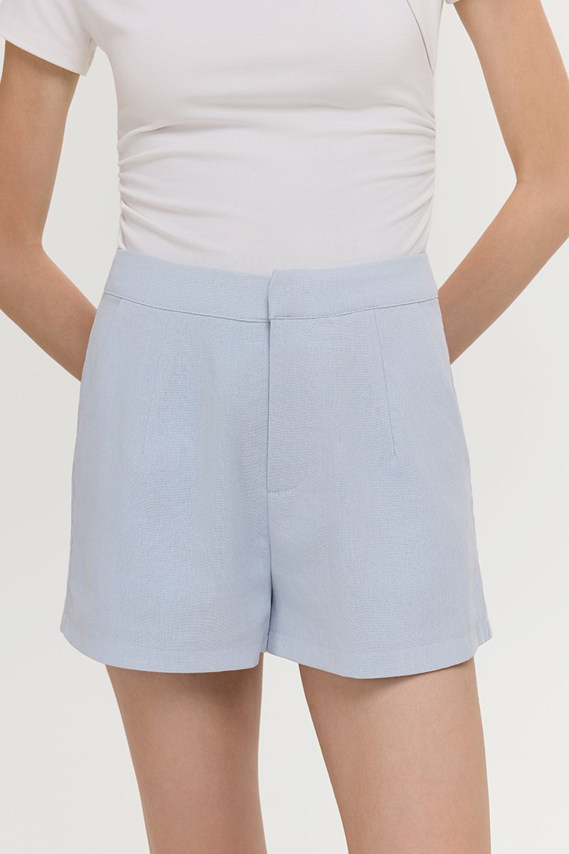 KIANNA TAILORED LINEN SHORTS