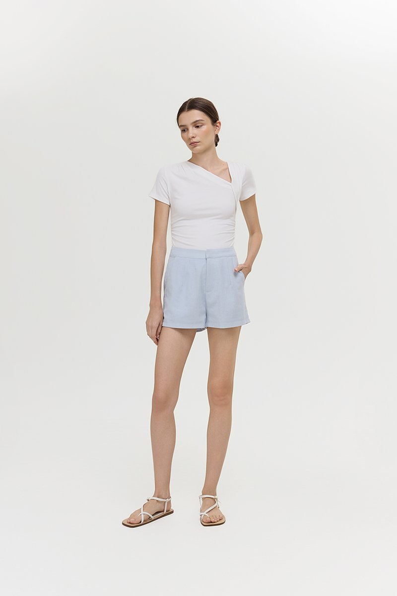 KIANNA TAILORED LINEN SHORTS