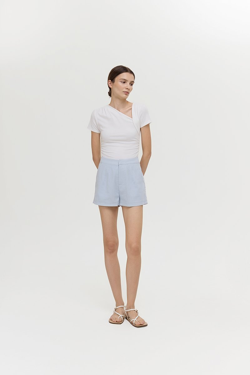 KIANNA TAILORED LINEN SHORTS