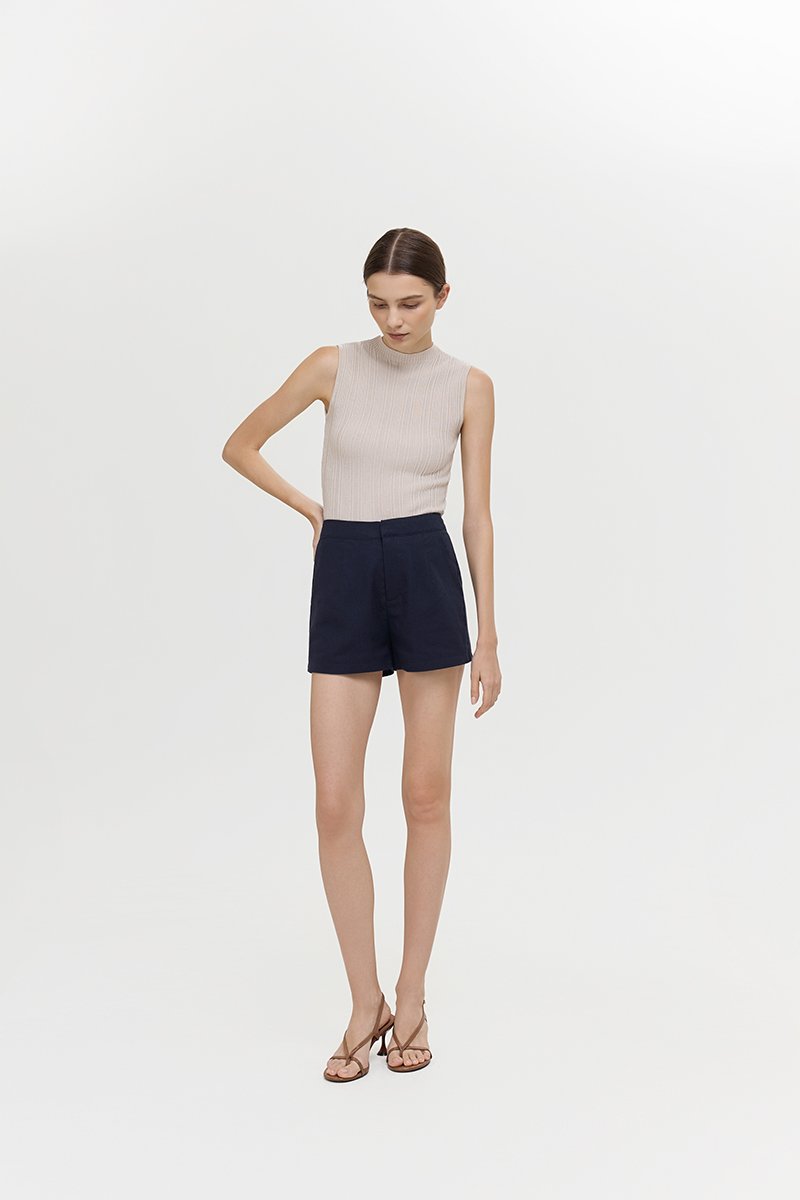 KIANNA TAILORED LINEN SHORTS