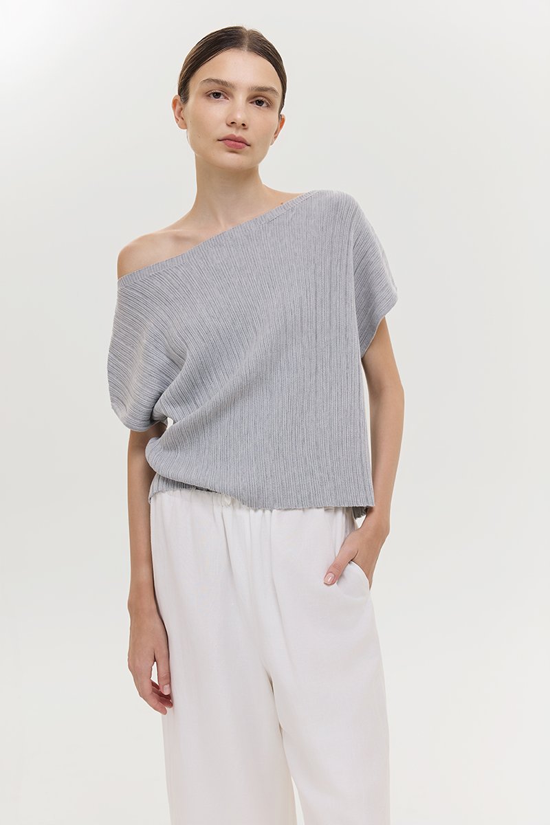 KAIA OFF SHOULDER KNIT TOP