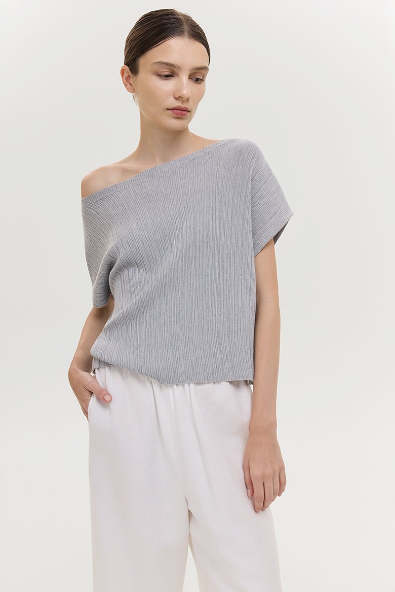 KAIA OFF SHOULDER KNIT TOP
