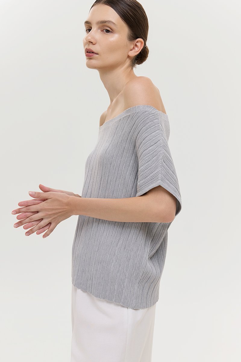 KAIA OFF SHOULDER KNIT TOP