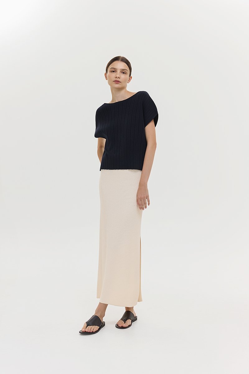 KAIA OFF SHOULDER KNIT TOP