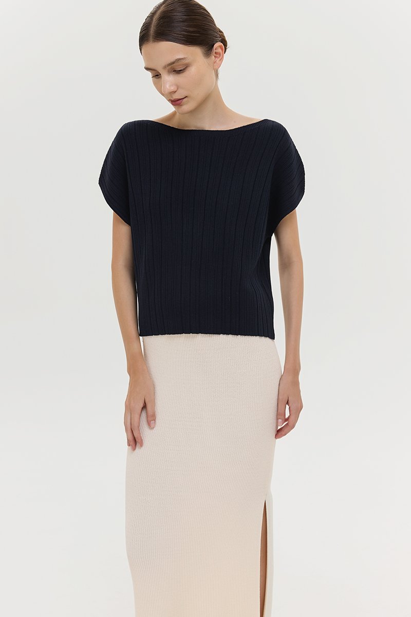 KAIA OFF SHOULDER KNIT TOP