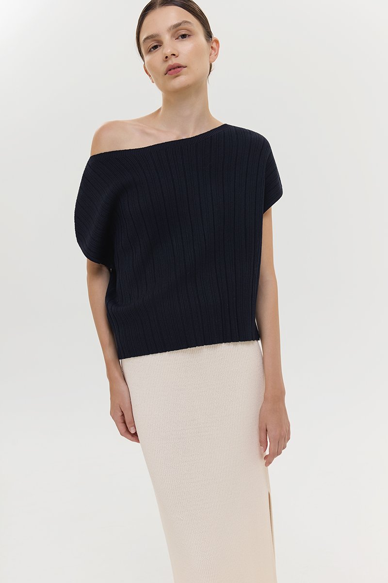 KAIA OFF SHOULDER KNIT TOP