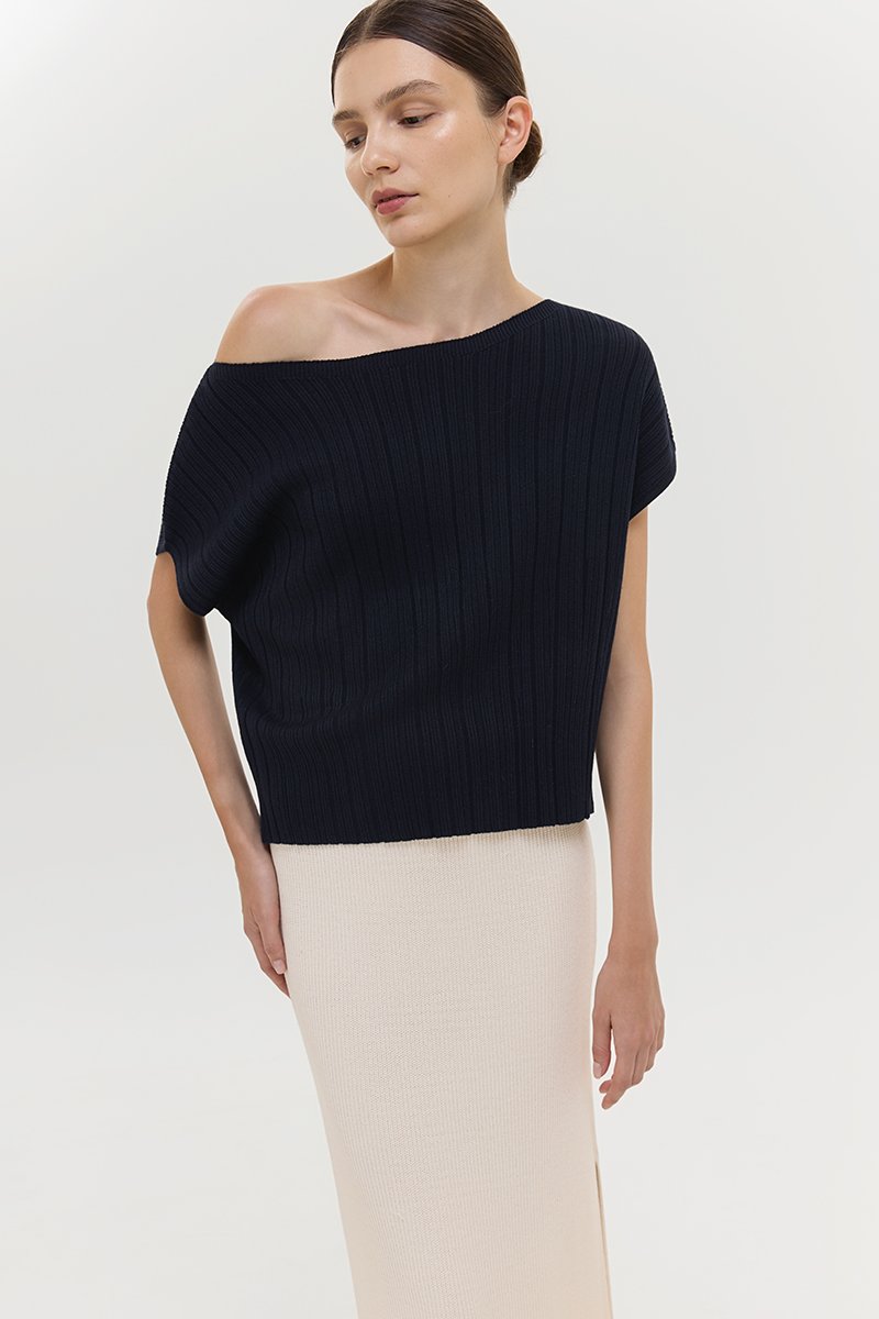 KAIA OFF SHOULDER KNIT TOP