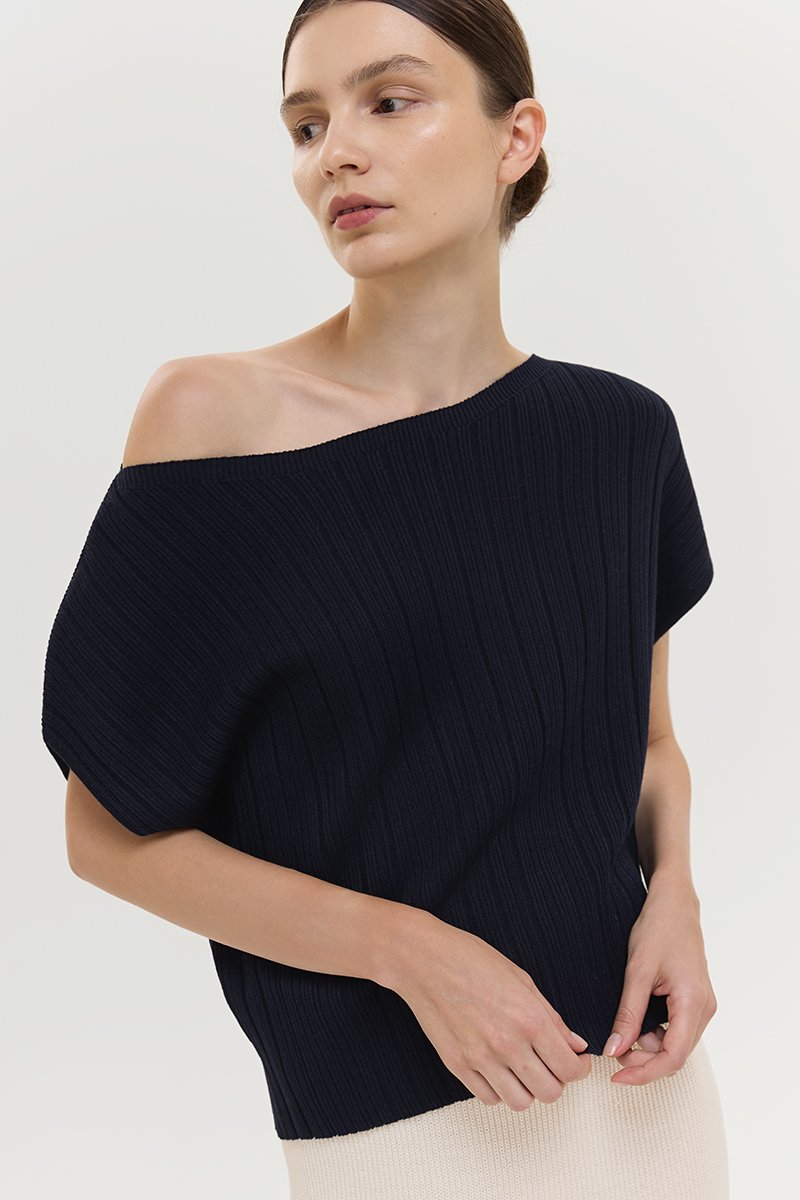 KAIA OFF SHOULDER KNIT TOP