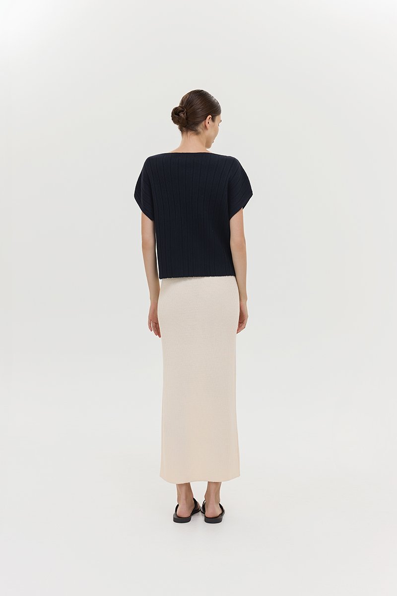 KAIA OFF SHOULDER KNIT TOP
