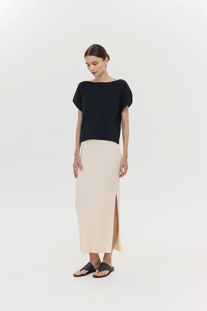 KAIA OFF SHOULDER KNIT TOP