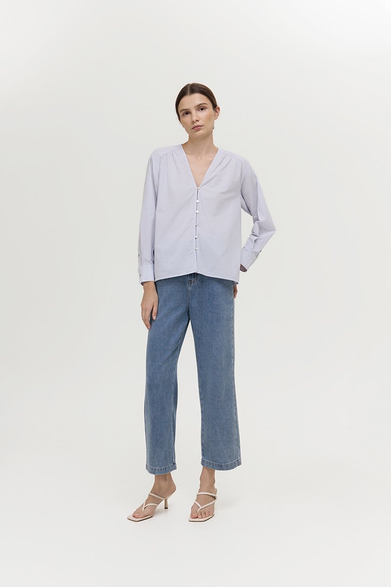 *PREORDER* FREYA BUTTON DOWN COTTON SHIRT