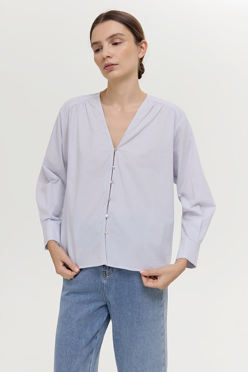 *PREORDER* FREYA BUTTON DOWN COTTON SHIRT