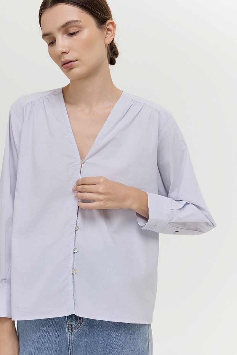 *PREORDER* FREYA BUTTON DOWN COTTON SHIRT