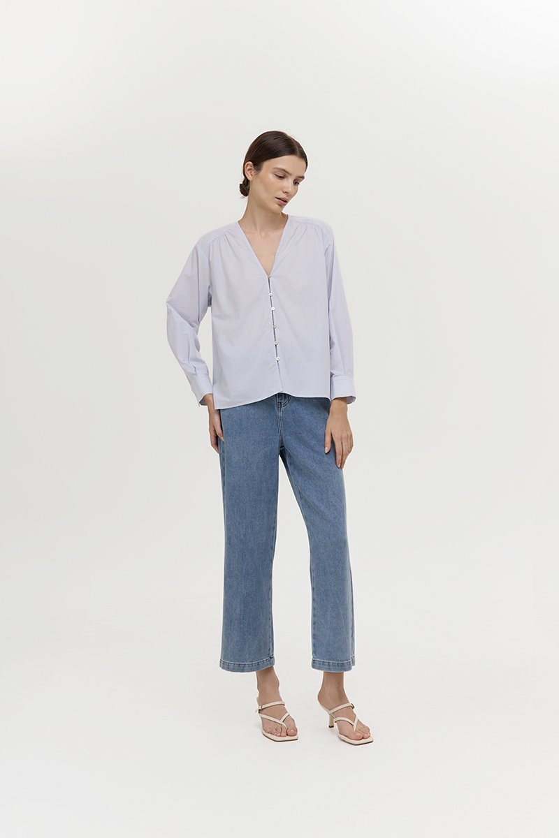 *PREORDER* FREYA BUTTON DOWN COTTON SHIRT