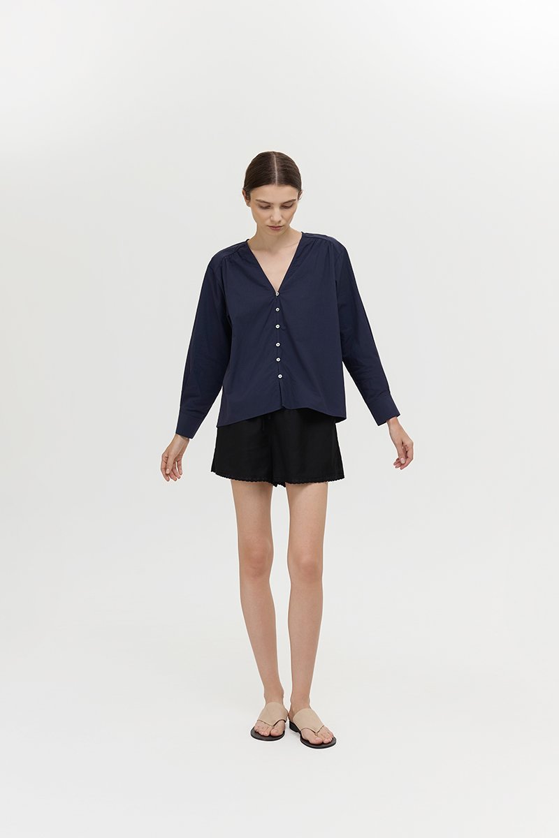 *PREORDER* FREYA BUTTON DOWN COTTON SHIRT