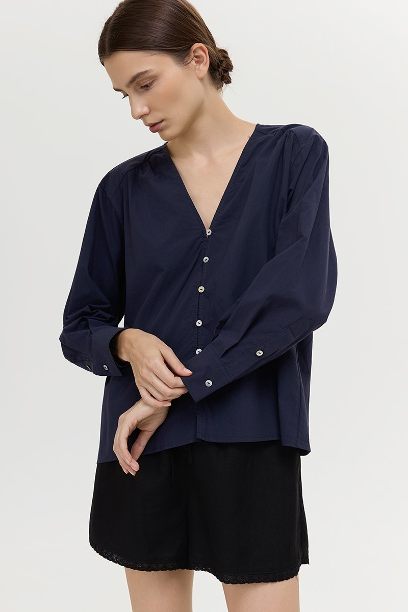 *PREORDER* FREYA BUTTON DOWN COTTON SHIRT