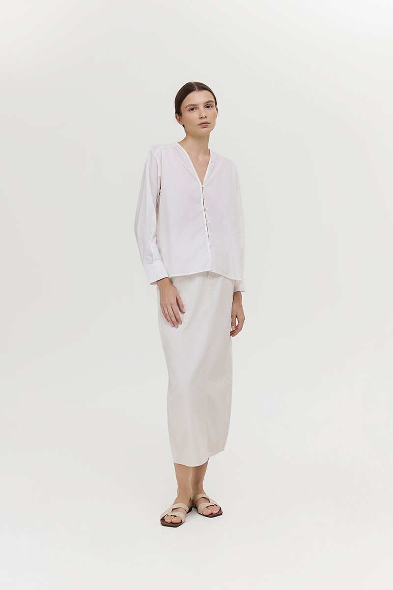 *PREORDER* FREYA BUTTON DOWN COTTON SHIRT