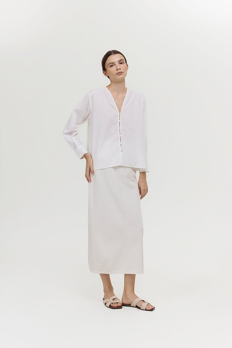 *PREORDER* FREYA BUTTON DOWN COTTON SHIRT