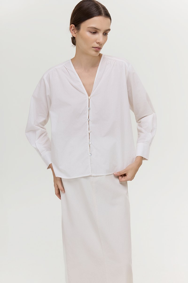 *PREORDER* FREYA BUTTON DOWN COTTON SHIRT