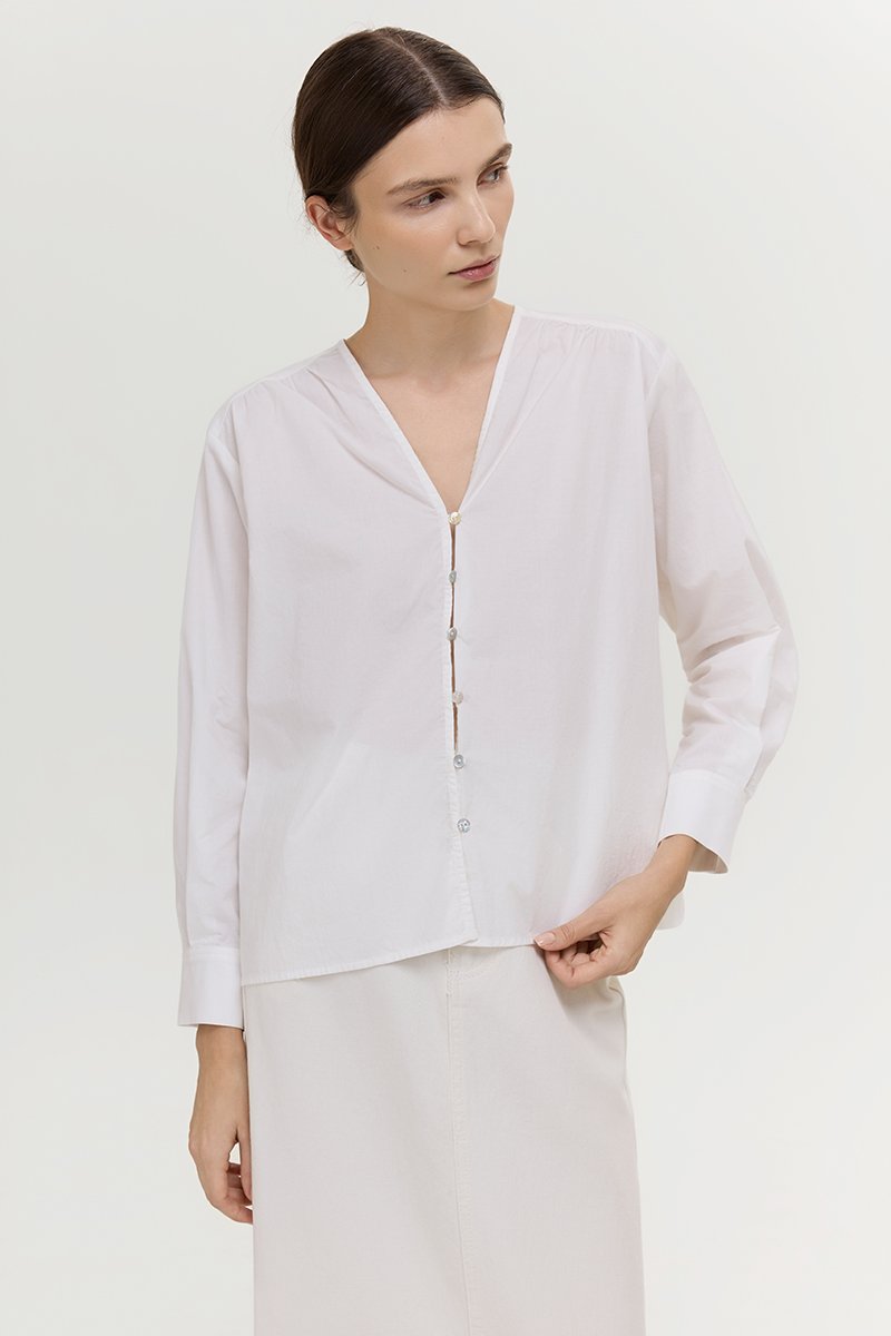 *PREORDER* FREYA BUTTON DOWN COTTON SHIRT