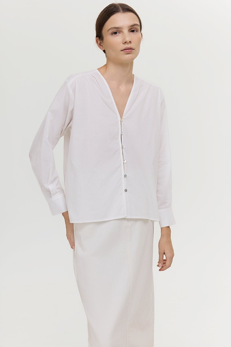 *PREORDER* FREYA BUTTON DOWN COTTON SHIRT