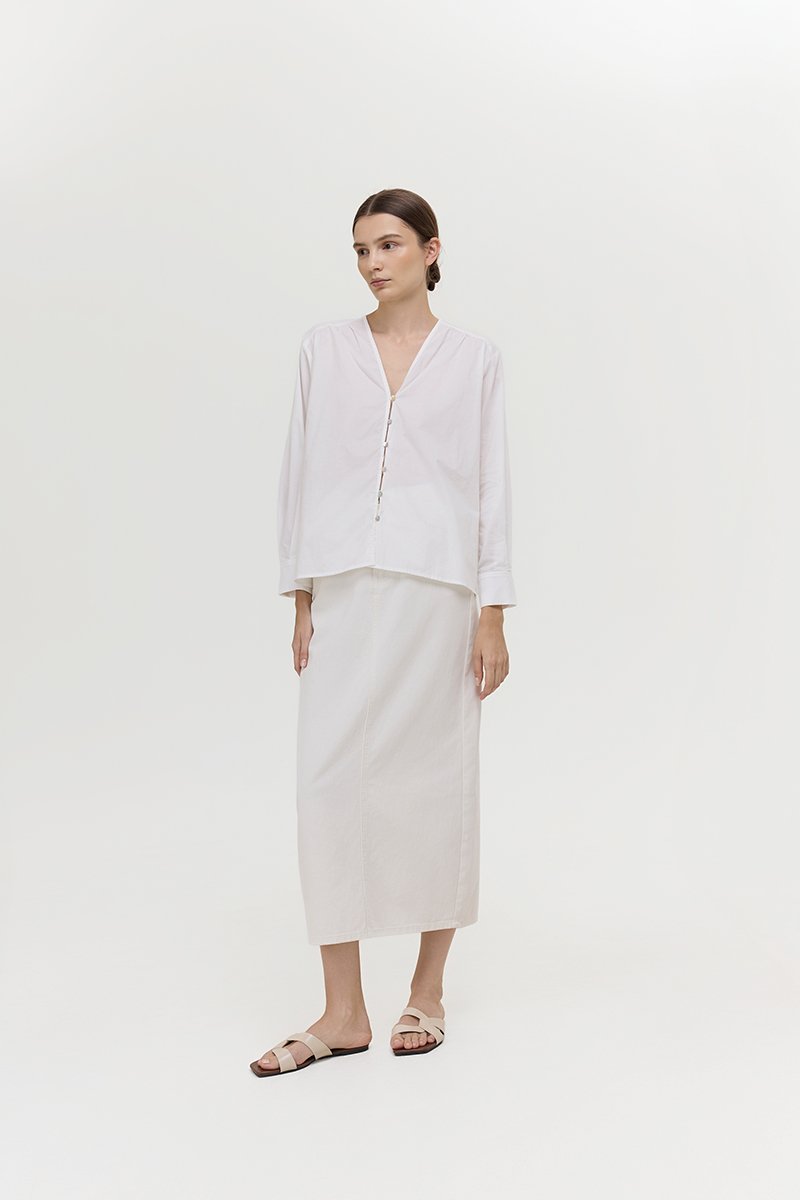 *PREORDER* FREYA BUTTON DOWN COTTON SHIRT