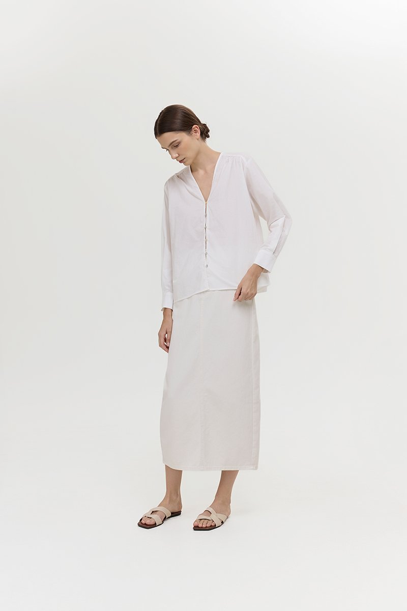 *PREORDER* FREYA BUTTON DOWN COTTON SHIRT