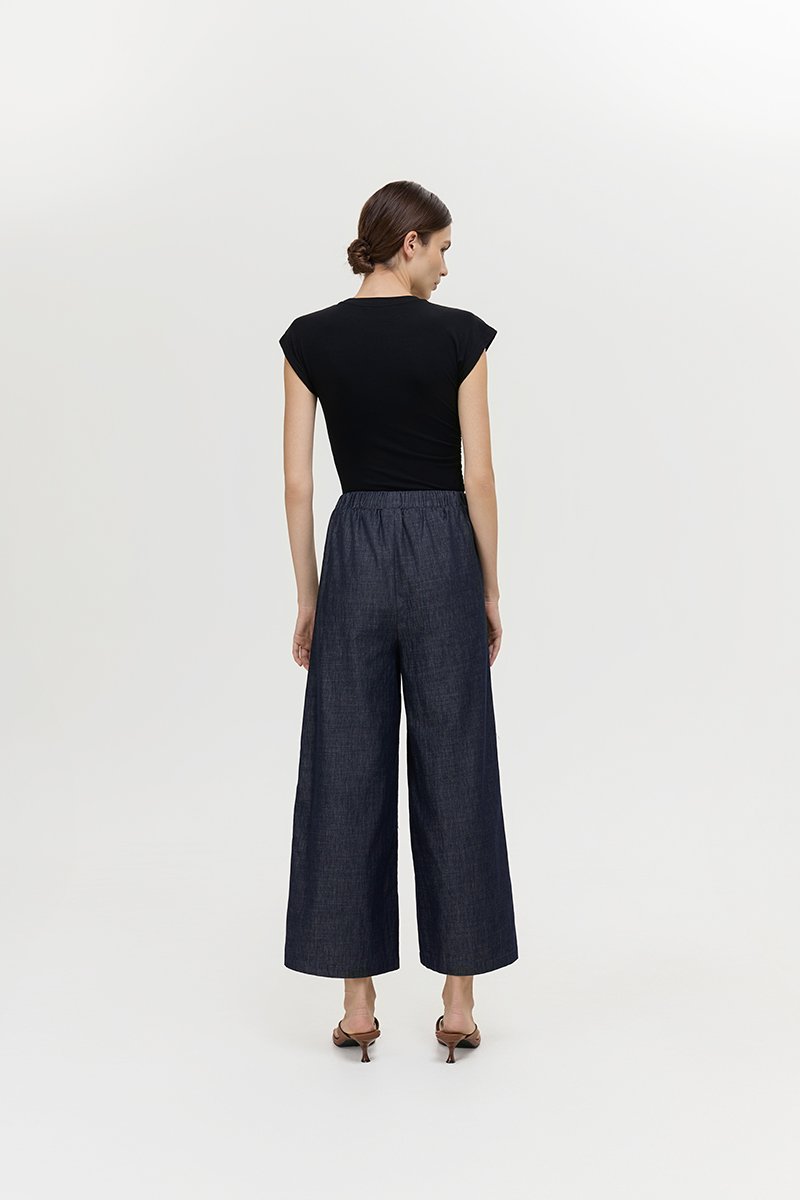 HARLOW WIDE LEG SOFT DENIM PANTS (REGULAR)