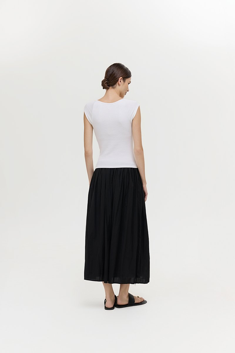 LIONA PADDED SWEETHEART RIBBED TOP