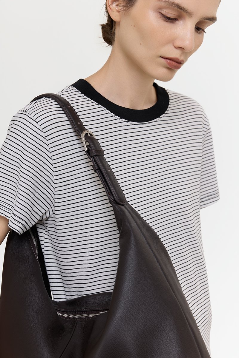 LEYDEN LEATHER SLOUCH BAG