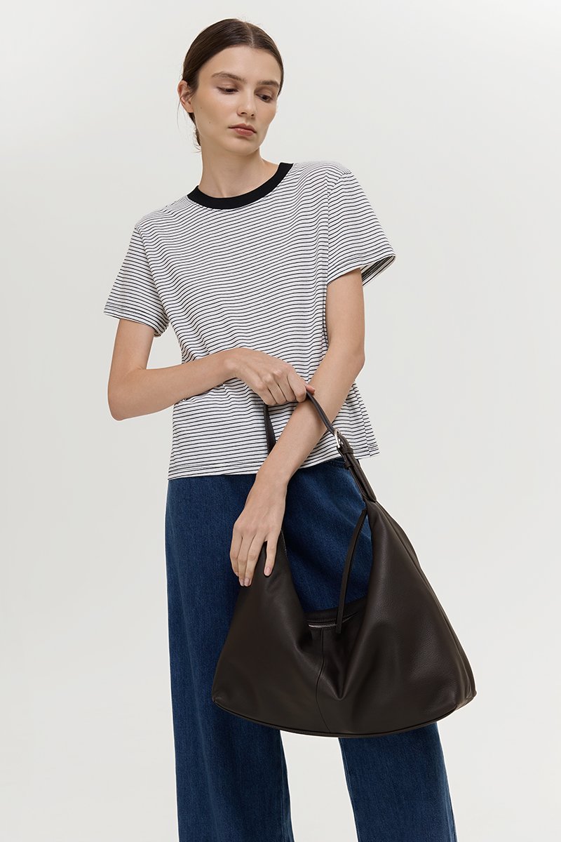 LEYDEN LEATHER SLOUCH BAG