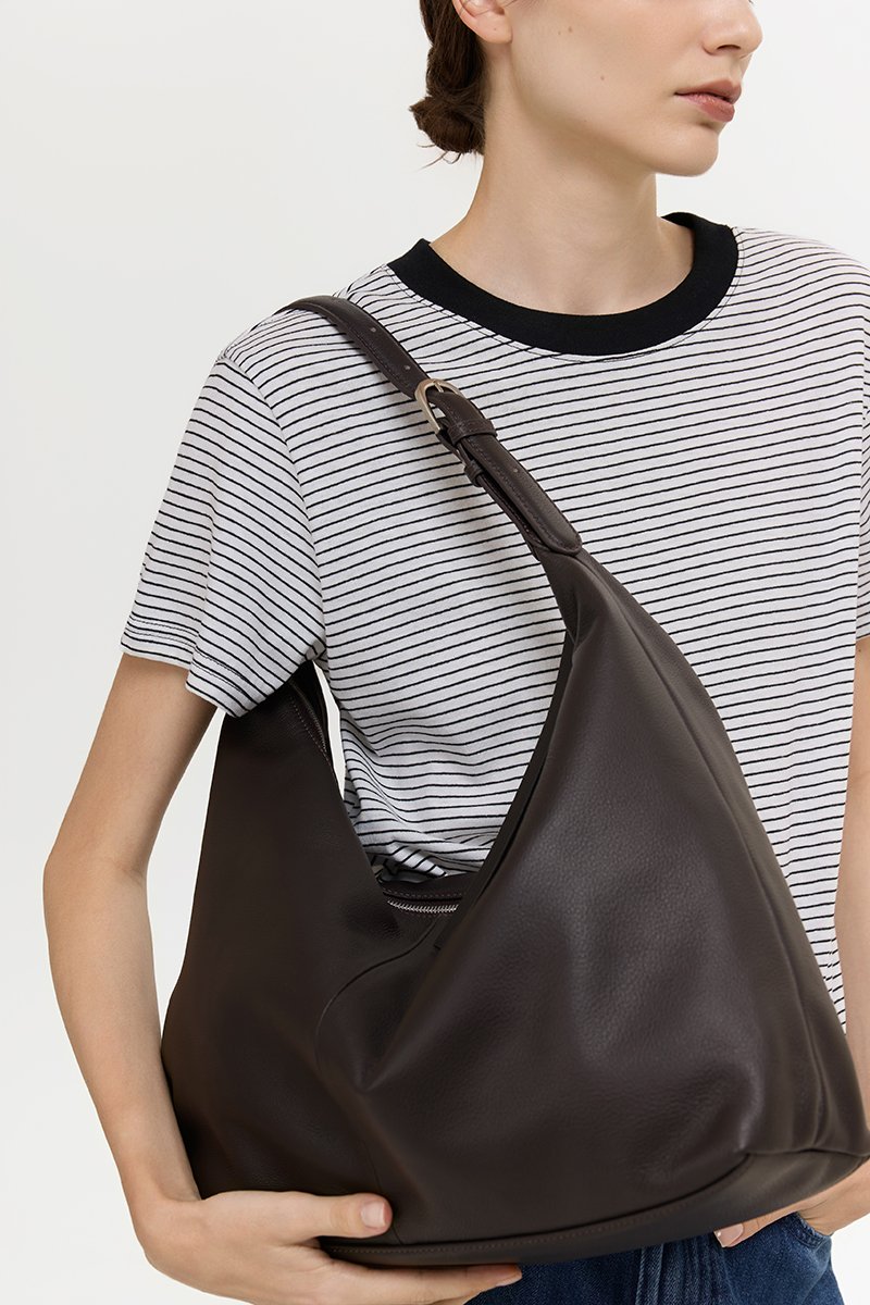 LEYDEN LEATHER SLOUCH BAG