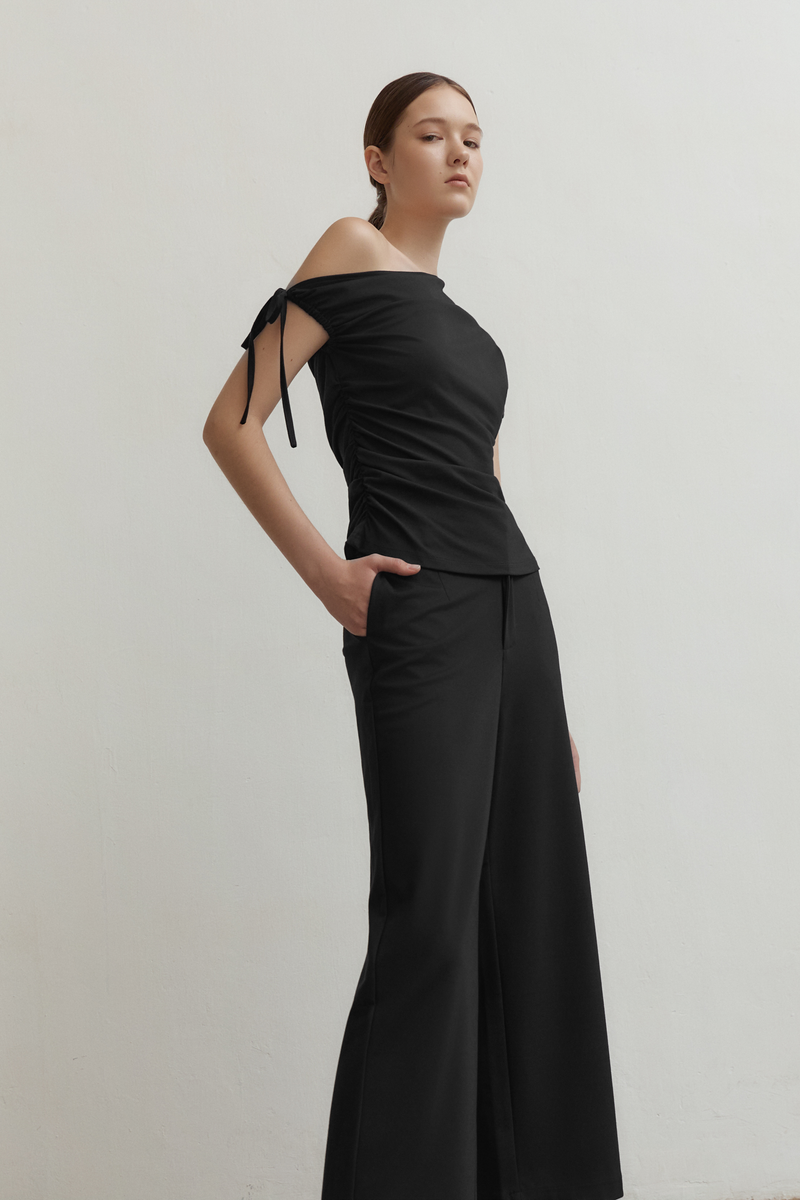 ELVA JERSEY TAILORED PANTS