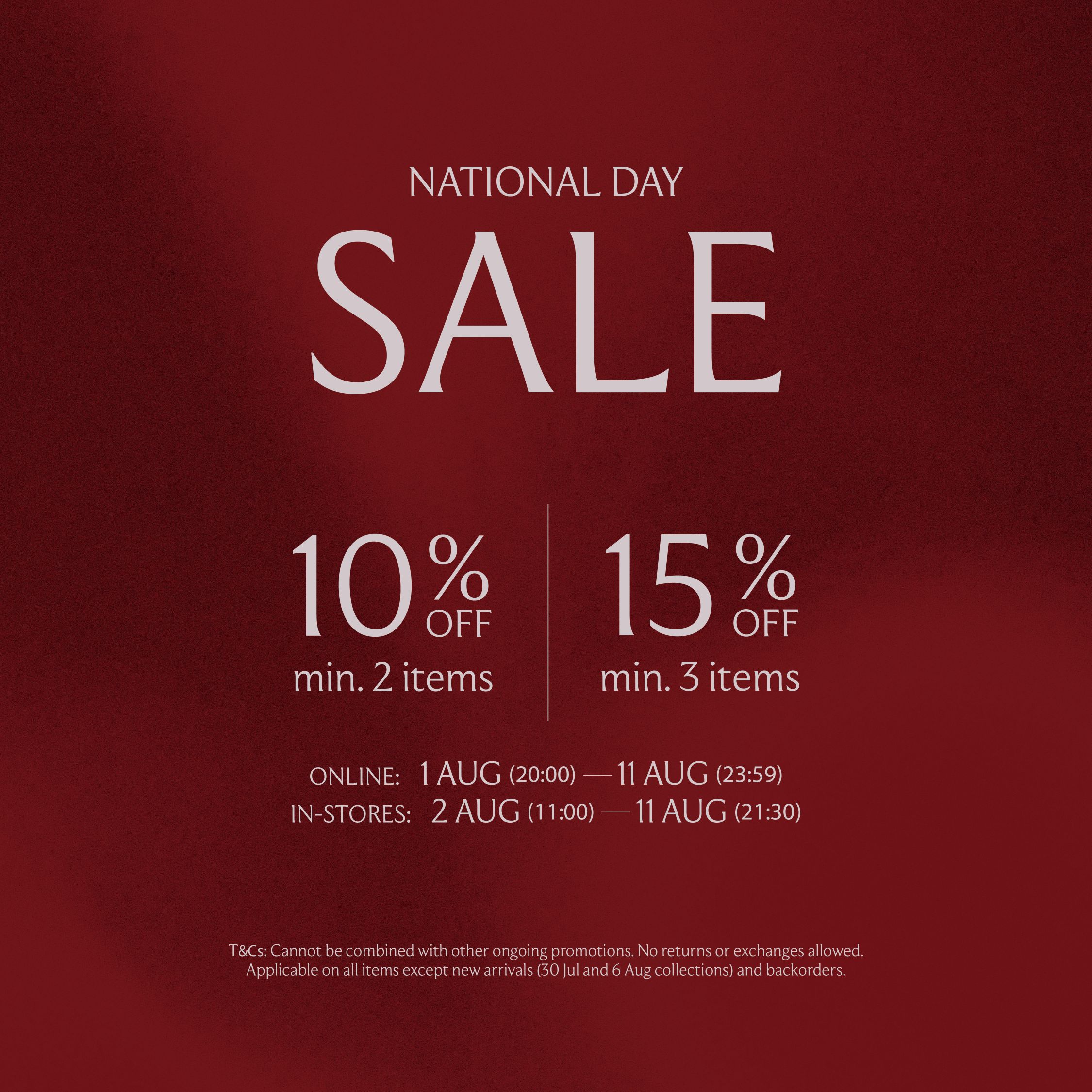 NATIONAL DAY SALE