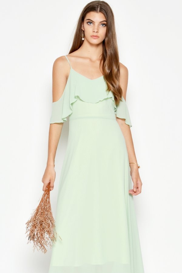 MISA OFFSHOULDER MIDI DRESS JADE MISA OFFSHOULDER MIDI DRESS JADE