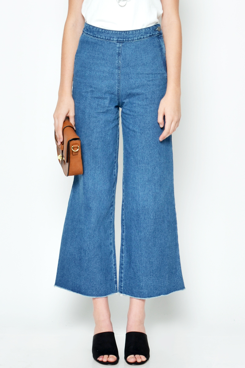 ALEXY STRAIGHT CUT DENIM PANTS