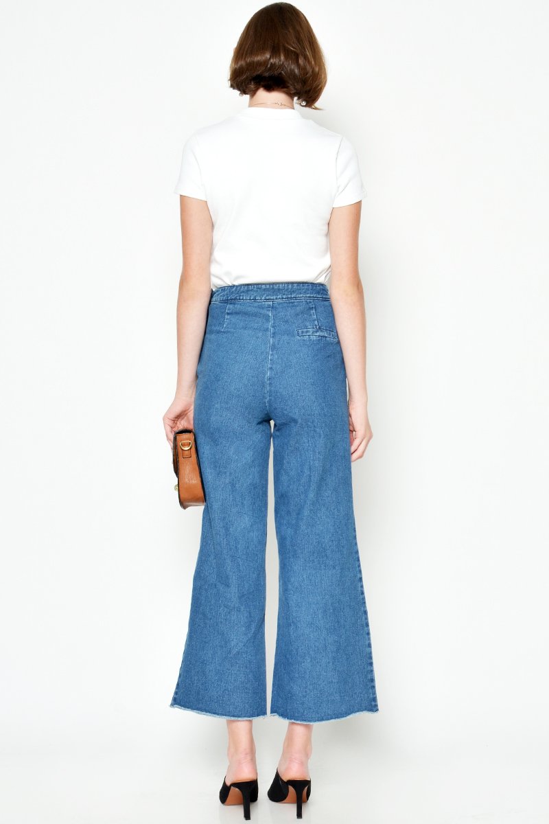 ALEXY STRAIGHT CUT DENIM PANTS