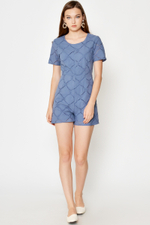 COREY CROCHET PLAYSUIT