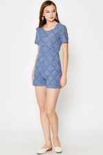 COREY CROCHET PLAYSUIT