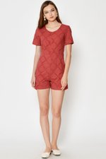 COREY CROCHET PLAYSUIT