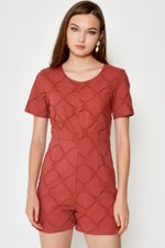 COREY CROCHET PLAYSUIT