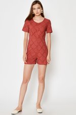 COREY CROCHET PLAYSUIT