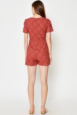 COREY CROCHET PLAYSUIT